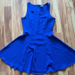 Royal blue flare dress